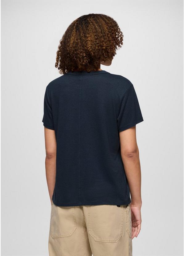 Cozy Up Short Sleeve Crew, Color: Stormy Night Heather, image 2