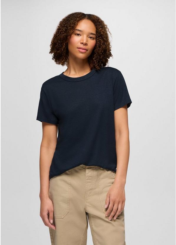 Cozy Up Short Sleeve Crew, Color: Stormy Night Heather, image 1