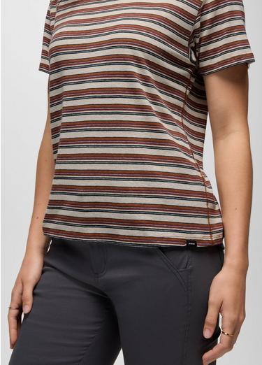 Cozy Up Short Sleeve Crew, Color: Stormy Night Stripe, image 8
