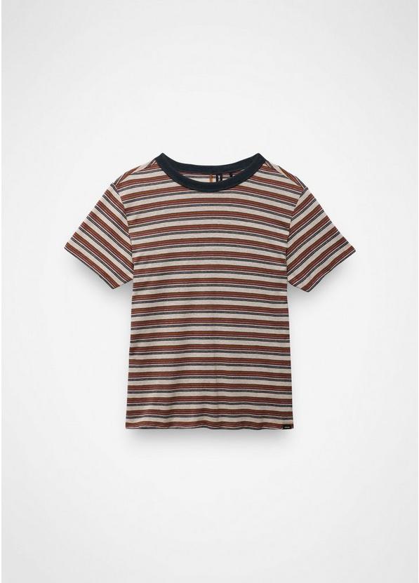 Cozy Up Short Sleeve Crew, Color: Stormy Night Stripe, image 6