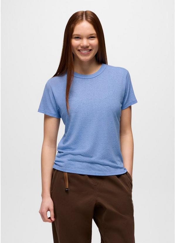 Cozy Up Short Sleeve Crew, Color: Blue Vibes, image 1