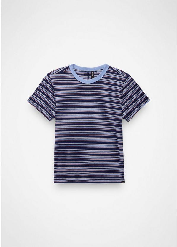 Cozy Up Short Sleeve Crew, Color: Capulet Blue Stripe, image 6
