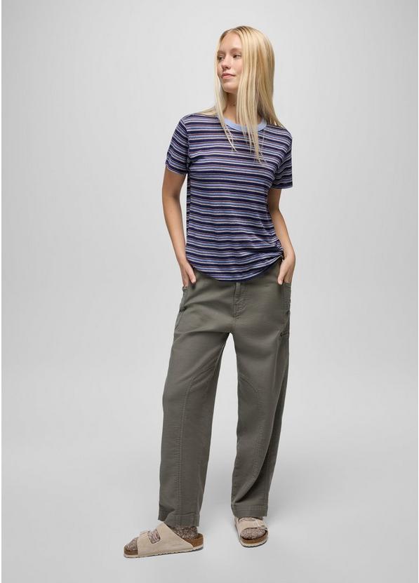 Cozy Up Short Sleeve Crew, Color: Capulet Blue Stripe, image 5
