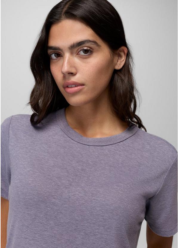 Cozy Up Short Sleeve Crew, Color: Taro, image 3