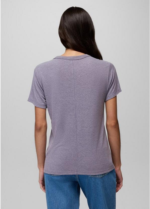 Cozy Up Short Sleeve Crew, Color: Taro, image 2