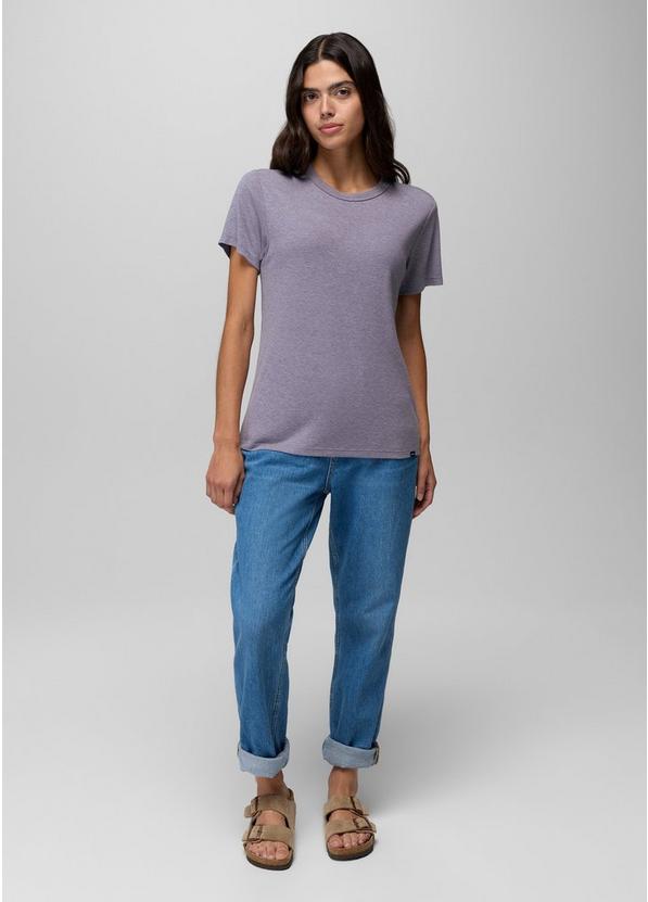 Cozy Up Short Sleeve Crew, Color: Taro, image 5