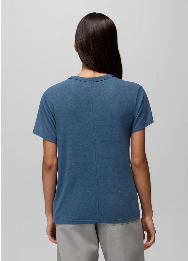 Cozy Up Short Sleeve Crew, Color: Bluff Blue, image 2