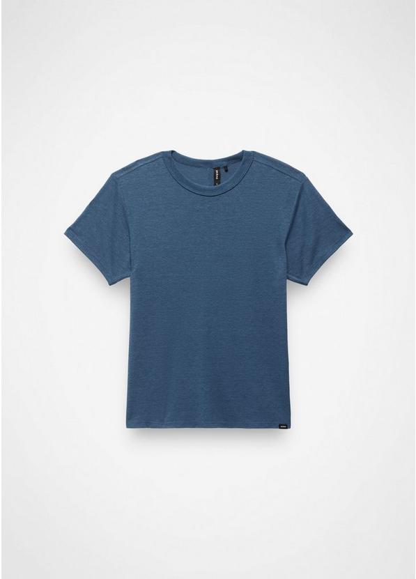 Cozy Up Short Sleeve Crew, Color: Bluff Blue, image 6