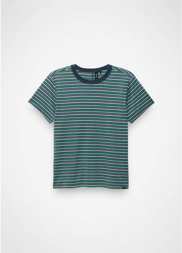 Cozy Up Short Sleeve Crew, Color: Bluff Blue Stripe, image 6