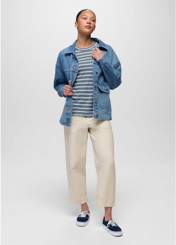 Cozy Up Short Sleeve Crew, Color: Glacier Skies Stripe, image 5
