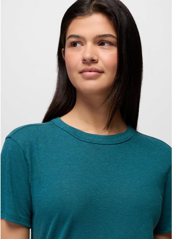 Cozy Up Short Sleeve Crew, Color: Blue Coral, image 3