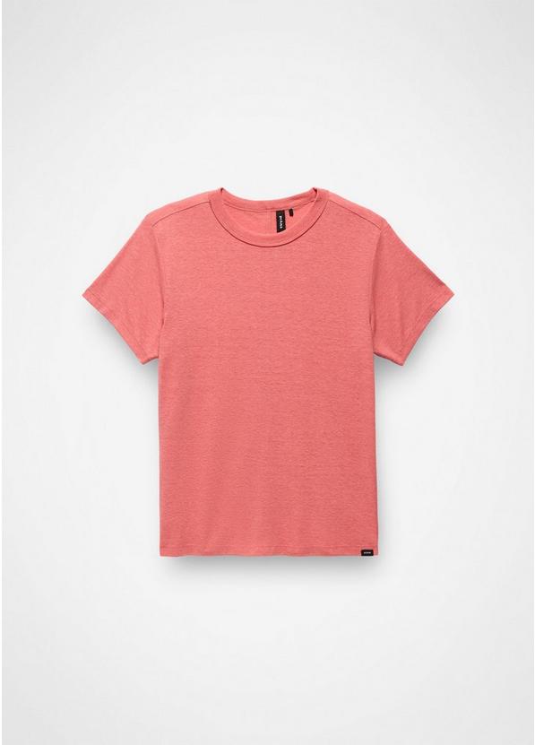 Cozy Up Short Sleeve Crew, Color: Guava, image 5