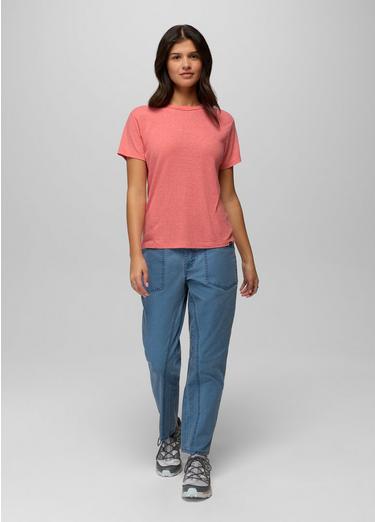 Cozy Up Short Sleeve Crew, Color: Guava, image 72
