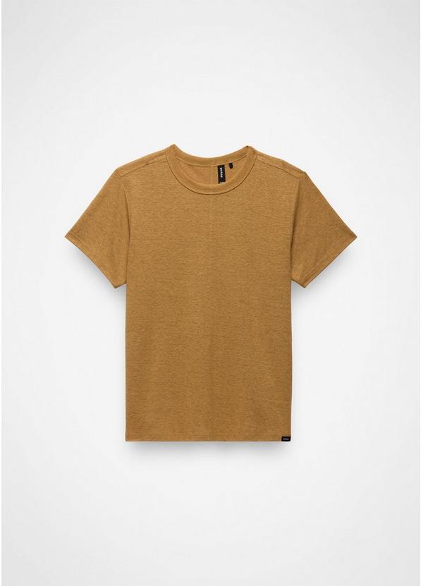 Cozy Up Short Sleeve Crew, Color: Dijon, image 6
