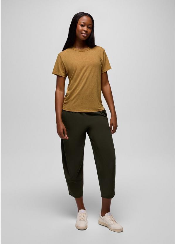 Cozy Up Short Sleeve Crew, Color: Dijon, image 5