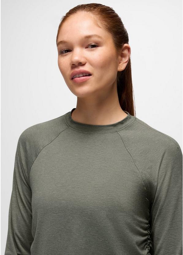 Sol Searcher Long Sleeve Crew, Color: Thyme, image 5