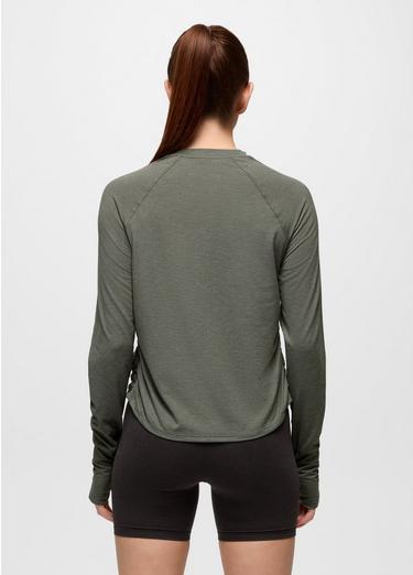 Sol Searcher Long Sleeve Crew, Color: Thyme, image 2