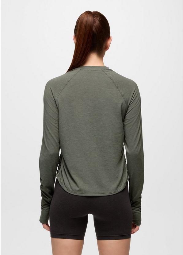 Sol Searcher Long Sleeve Crew, Color: Thyme, image 2