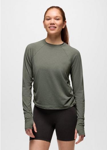 Sol Searcher Long Sleeve Crew, Color: Thyme, image 1