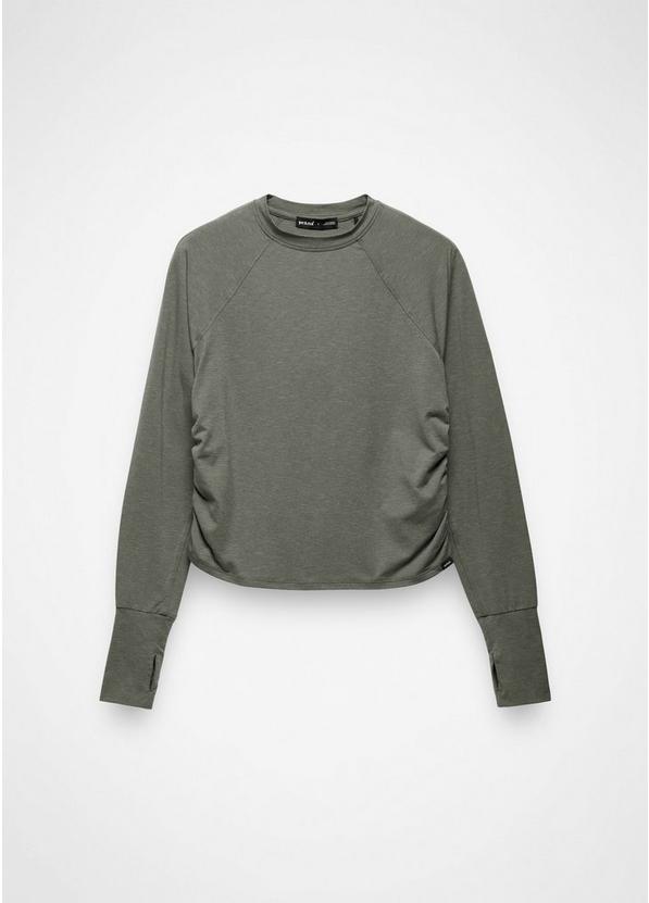 Sol Searcher Long Sleeve Crew, Color: Thyme, image 7