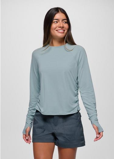 Sol Searcher Long Sleeve Crew, Color: Saltwater, image 17