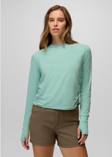 Sol Searcher Long Sleeve Crew, Color: Sea Glass, image 13