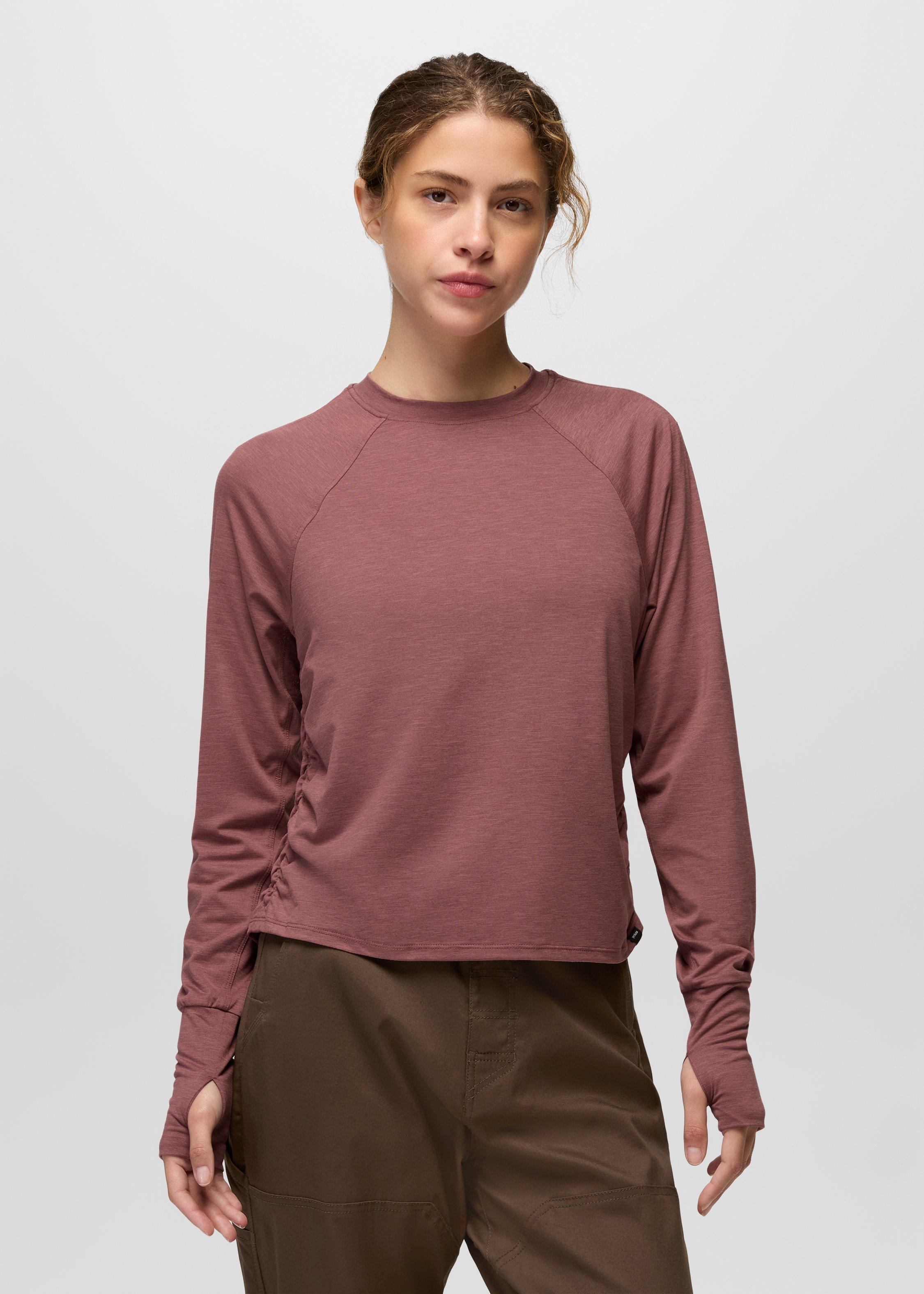 Womens prAna Sol Searcher Long Sleeve Crew - Newberry