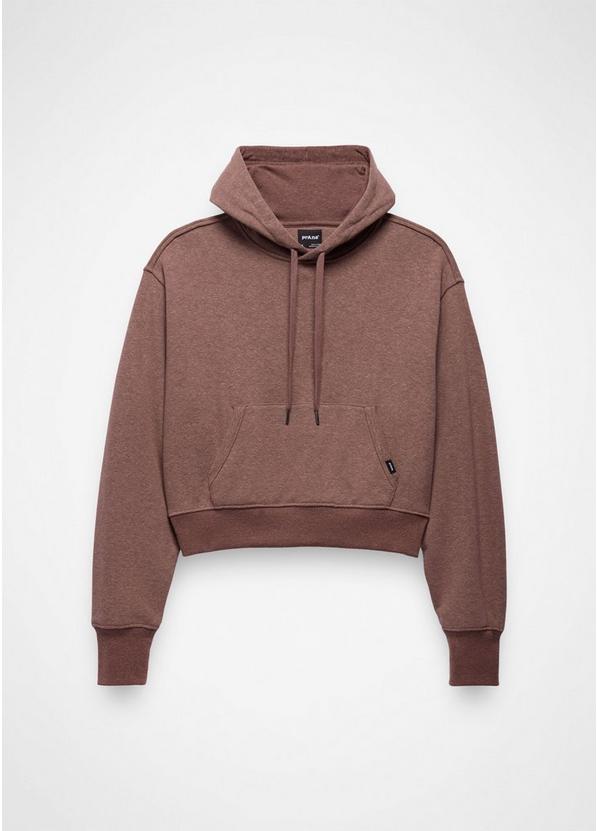 Cozy Up Crop Hoodie, Color: Carob Heather, image 6