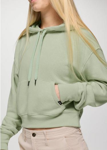 Cozy Up Crop Hoodie, Color: Bio Mint Heather, image 12