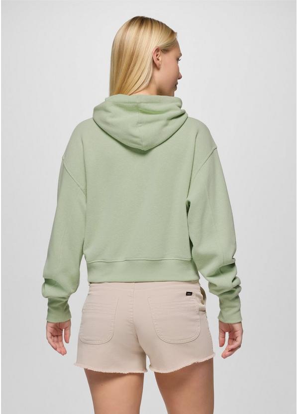 Cozy Up Crop Hoodie, Color: Bio Mint Heather, image 2