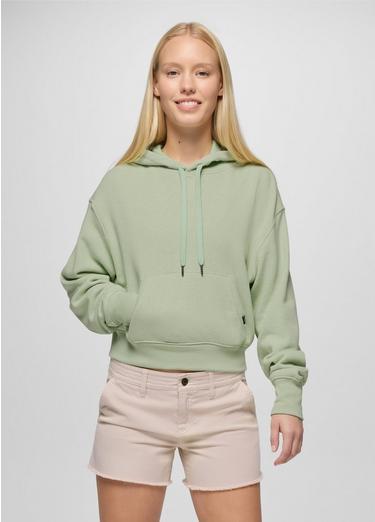 Cozy Up Crop Hoodie, Color: Bio Mint Heather, image 9