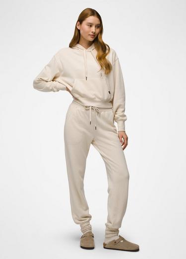 Cozy Up Crop Hoodie, Color: Canvas Heather, image 4