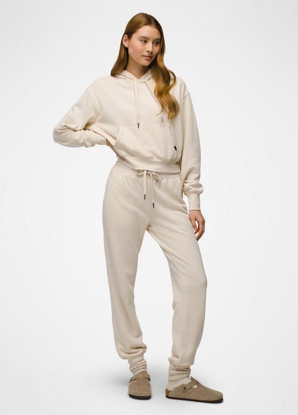 Cozy Up Crop Hoodie, Color: Canvas Heather, image 4