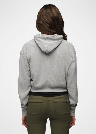 Cozy Up Crop Hoodie, Color: Heather Grey, image 14