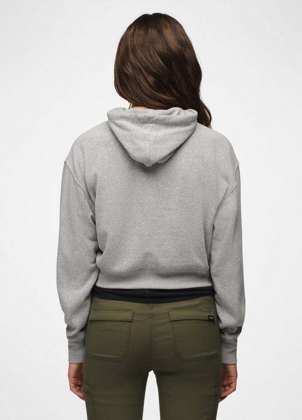 Cozy Up Crop Hoodie, Color: Heather Grey, image 2