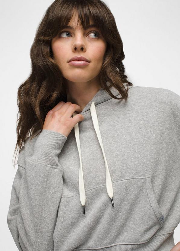 Cozy Up Crop Hoodie, Color: Heather Grey, image 3