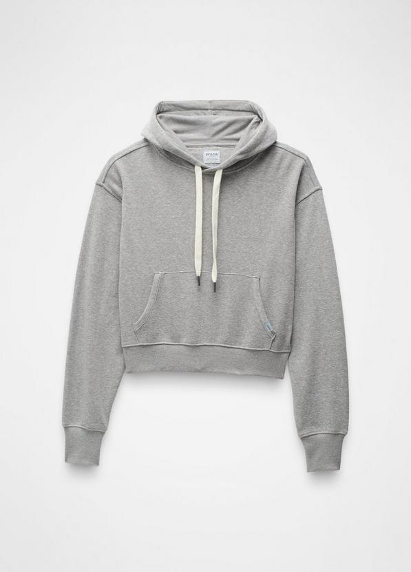 Cozy Up Crop Hoodie, Color: Heather Grey, image 5