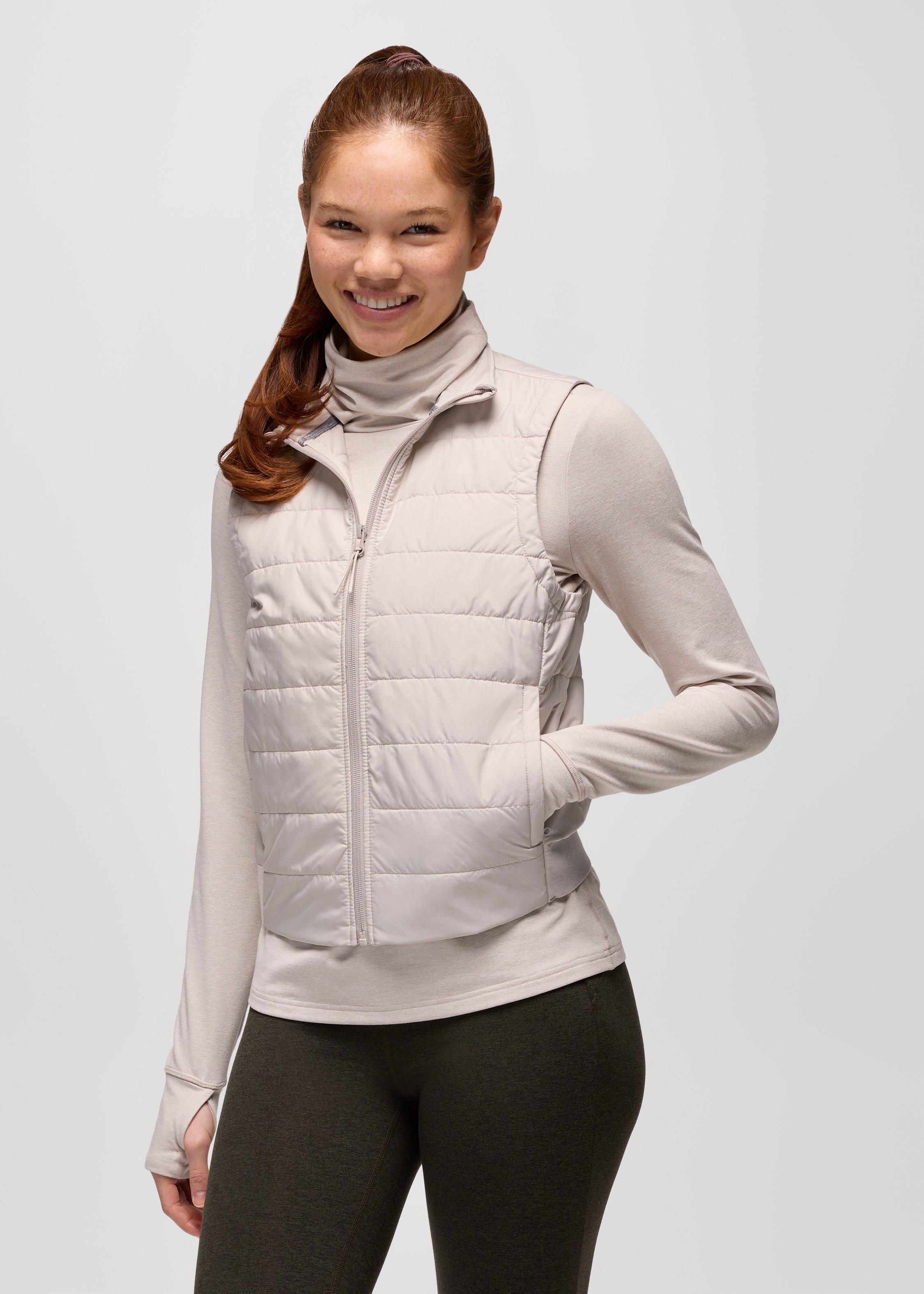 Womens prAna Insulated Ice Flow Vest - Almond