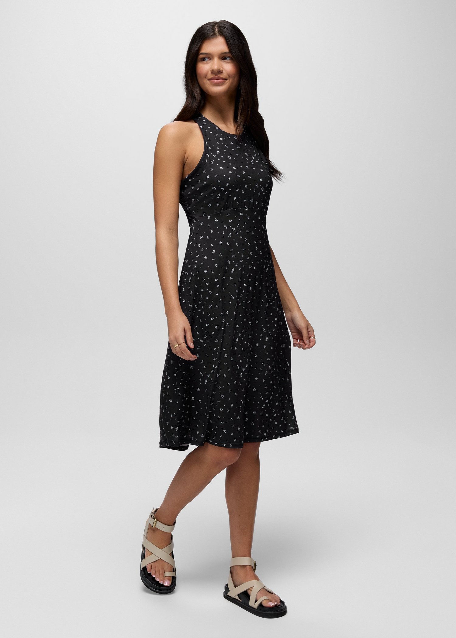 Womens prAna Jewel Lake Summer Dress - Black Spring Fling