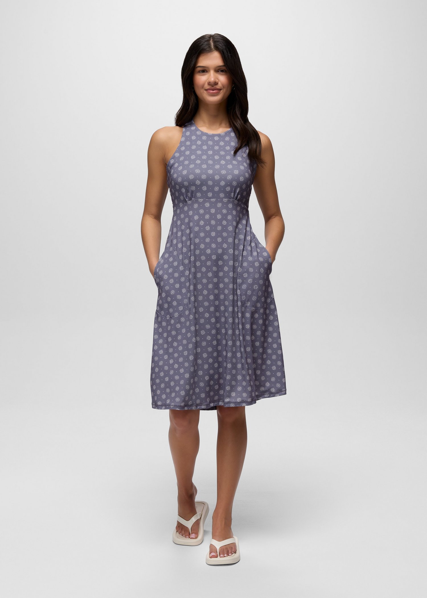 Womens prAna Jewel Lake Summer Dress - Taro Sunbeam