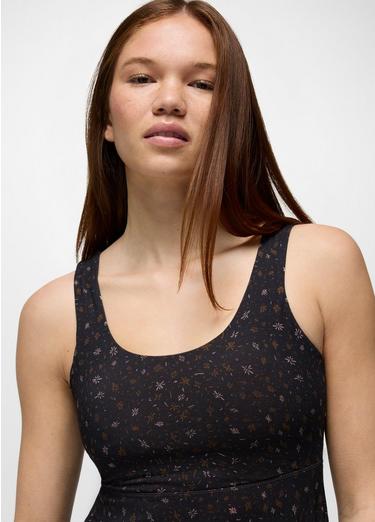 Lata Beach Dress, Color: Black Springtime, image 11