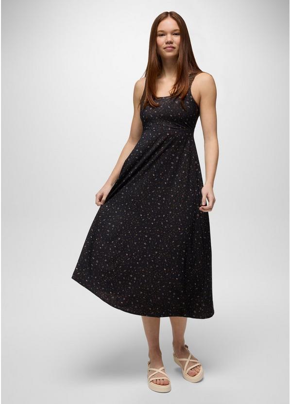 Lata Beach Dress, Color: Black Springtime, image 1