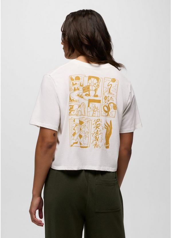 Everyday Graphic Crop tee, Color: Soft White Storybook, image 2