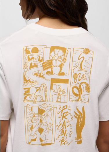 Everyday Graphic Crop tee, Color: Soft White Storybook, image 4