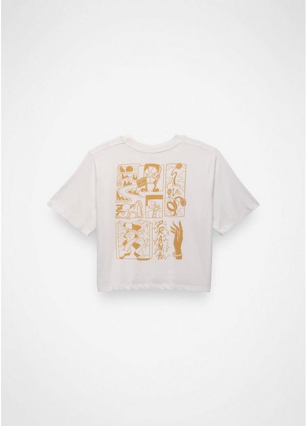 Everyday Graphic Crop tee, Color: Soft White Storybook, image 7