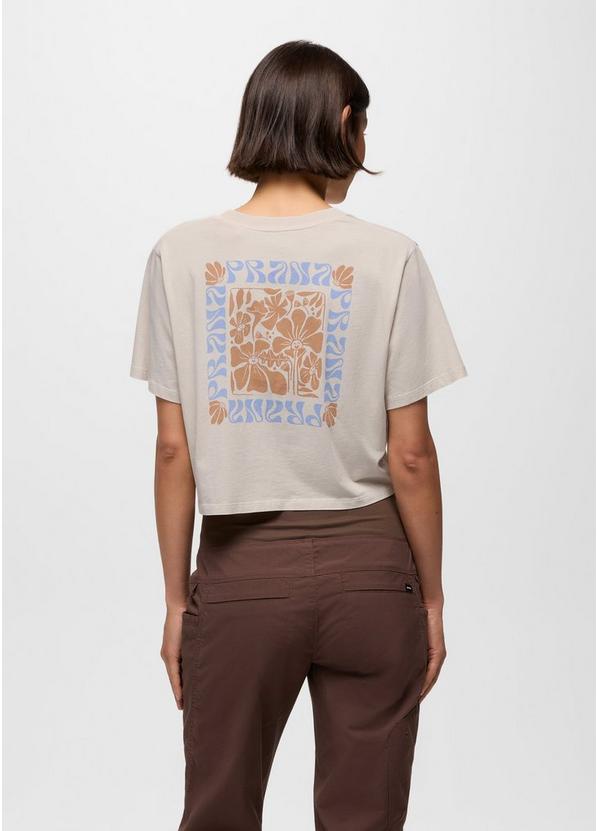 Everyday Graphic Crop tee, Color: Almond Good Vibes, image 1