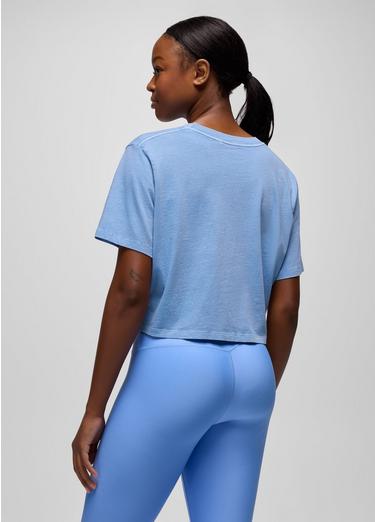 Everyday Graphic Crop tee, Color: Blue Vibes Reach Higher, image 2