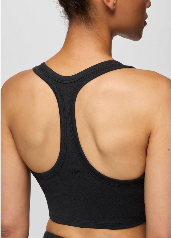 Heavana Racerback Bralette, Color: Black Heather, image 8