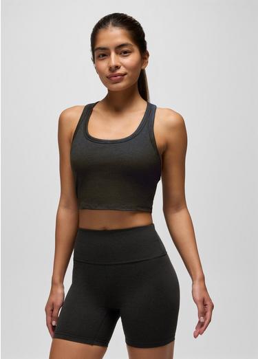 Heavana Racerback Bralette, Color: Black Heather, image 9