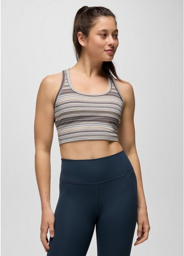 Heavana Racerback Bralette, Color: Almond Microstripe, image 7